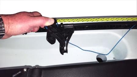 How To Set Up Rudder Toe Tabs On New Kayak 4 Toe Tab 3 Cut 1